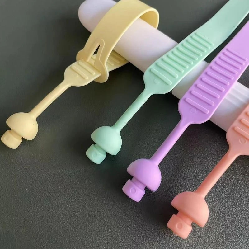 4PCS Toilet Flipper Silicone Lift Toilet Lid Toilet Seat Pull Ring Sanitary and anti Dirt Hand Toilet Accessories