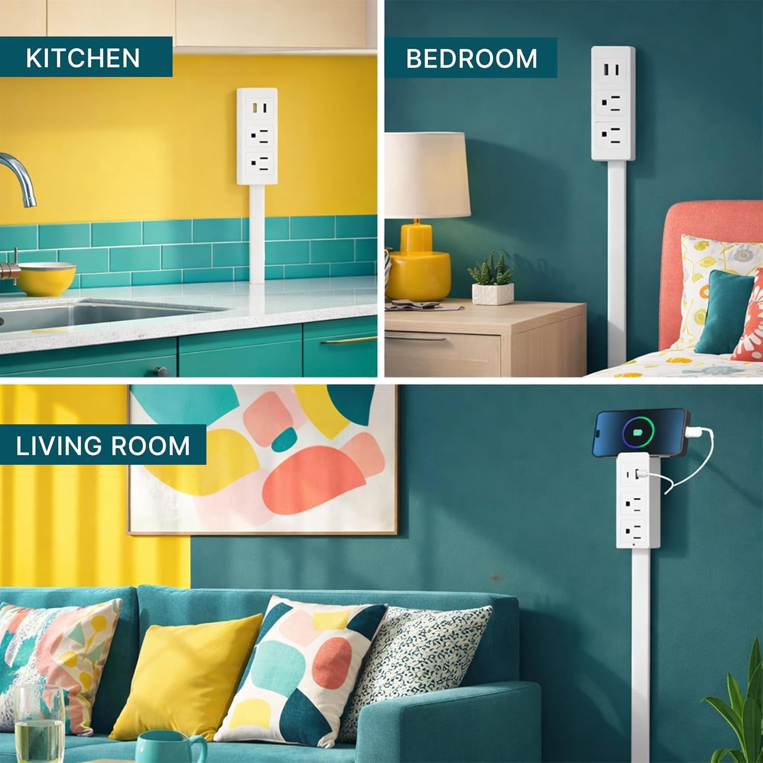 Electrical Outlet Extender Stick – Safe Wall Outlet Extender and Electric Outlet Extender, Extendable Outlet Extension Solution for Easy Installation and Home Renovation
