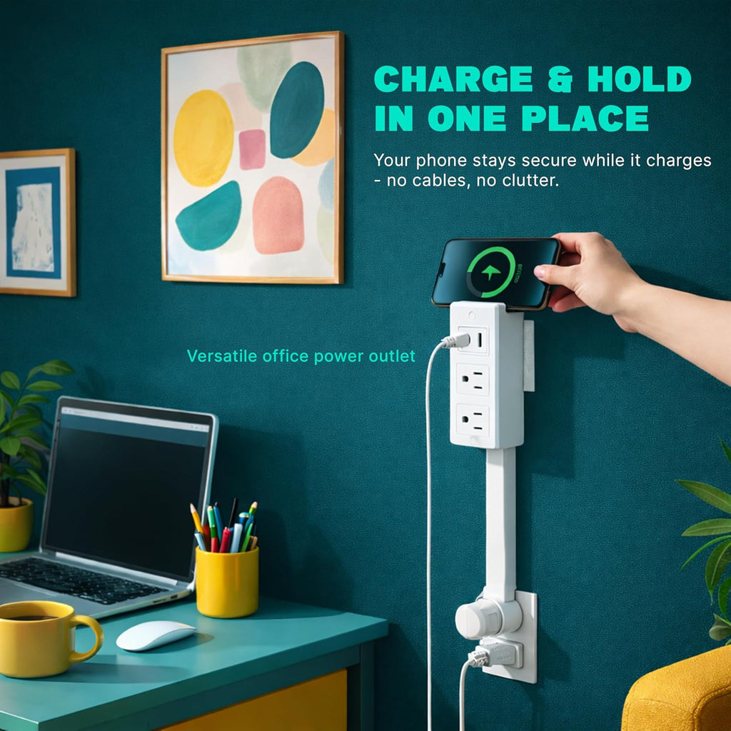 Electrical Outlet Extender Stick – Safe Wall Outlet Extender and Electric Outlet Extender, Extendable Outlet Extension Solution for Easy Installation and Home Renovation