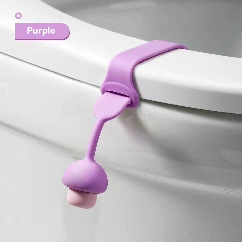4PCS Toilet Flipper Silicone Lift Toilet Lid Toilet Seat Pull Ring Sanitary and anti Dirt Hand Toilet Accessories