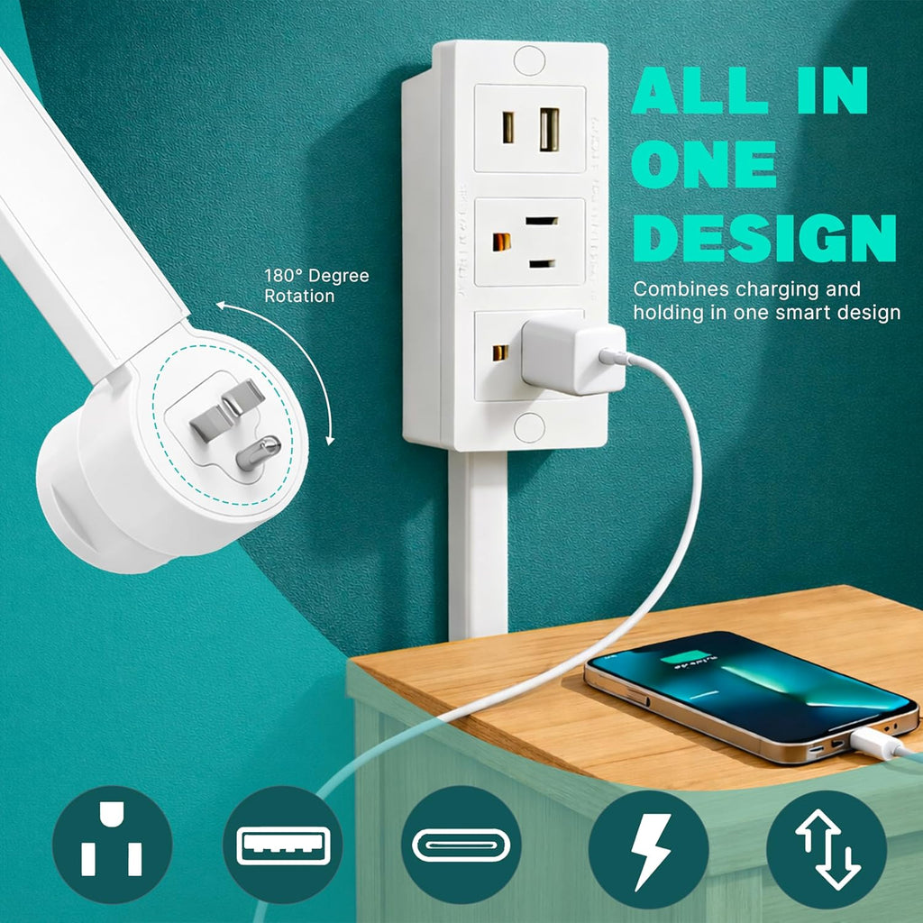 Electrical Outlet Extender Stick – Safe Wall Outlet Extender and Electric Outlet Extender, Extendable Outlet Extension Solution for Easy Installation and Home Renovation