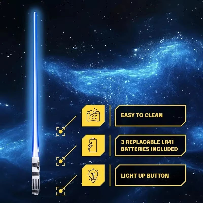 1 Pair LED Lightsaber Emits Light Chopsticks Reusable Washable and Removable Sushi Chopsticks Lightsaber Fun Glowing Chopsticks