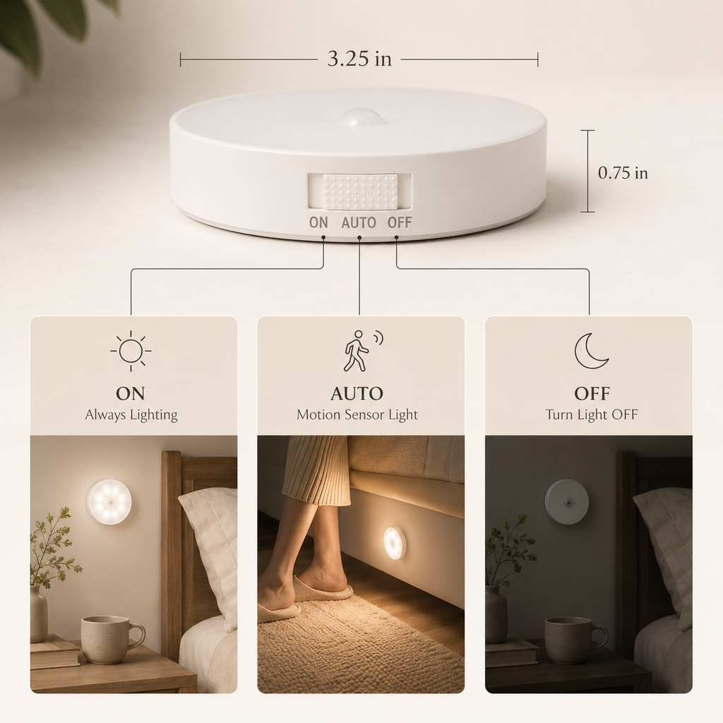 MotionGlow™ Rechargeable Sensor Light (Set of 6)