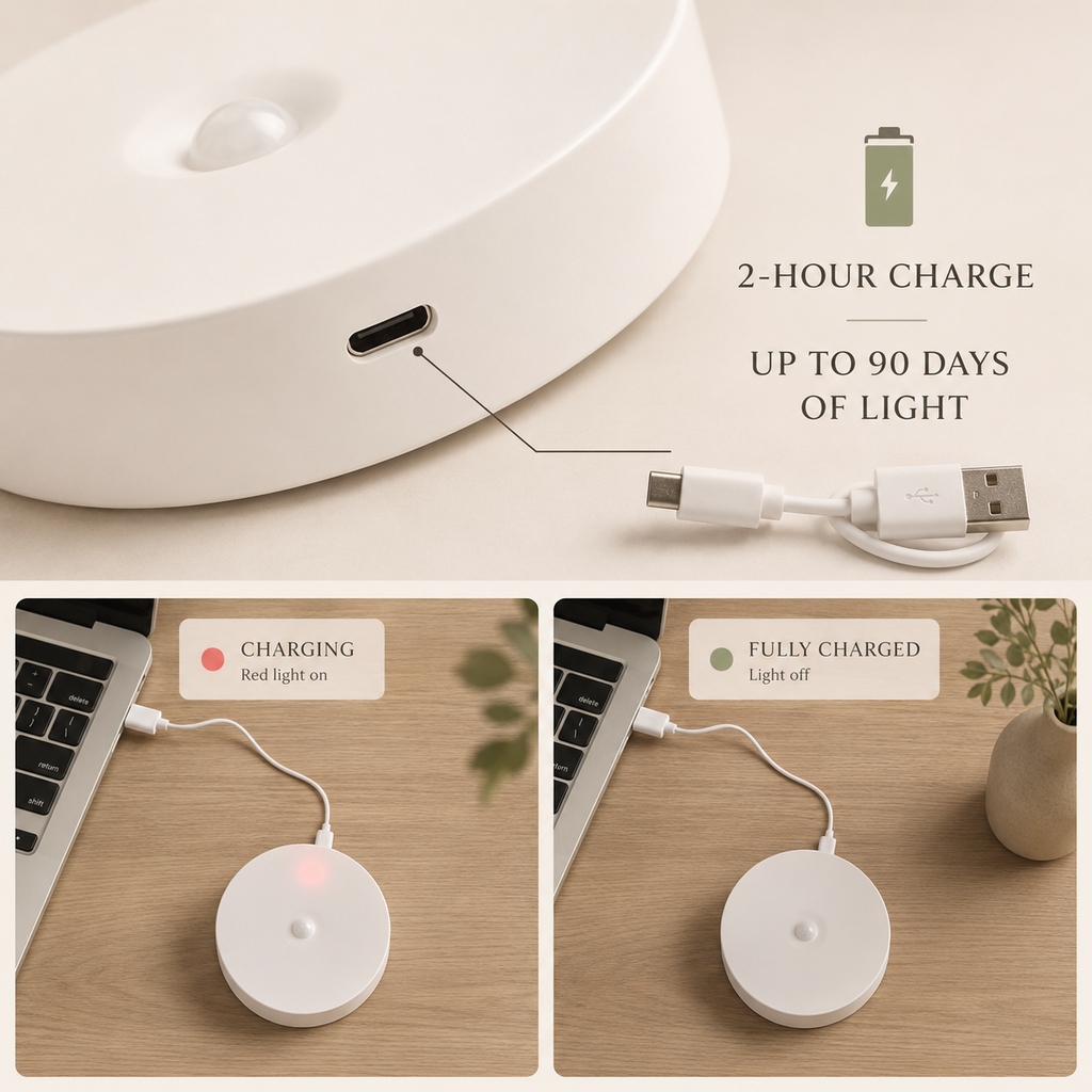 MotionGlow™ Rechargeable Sensor Light (Set of 6)