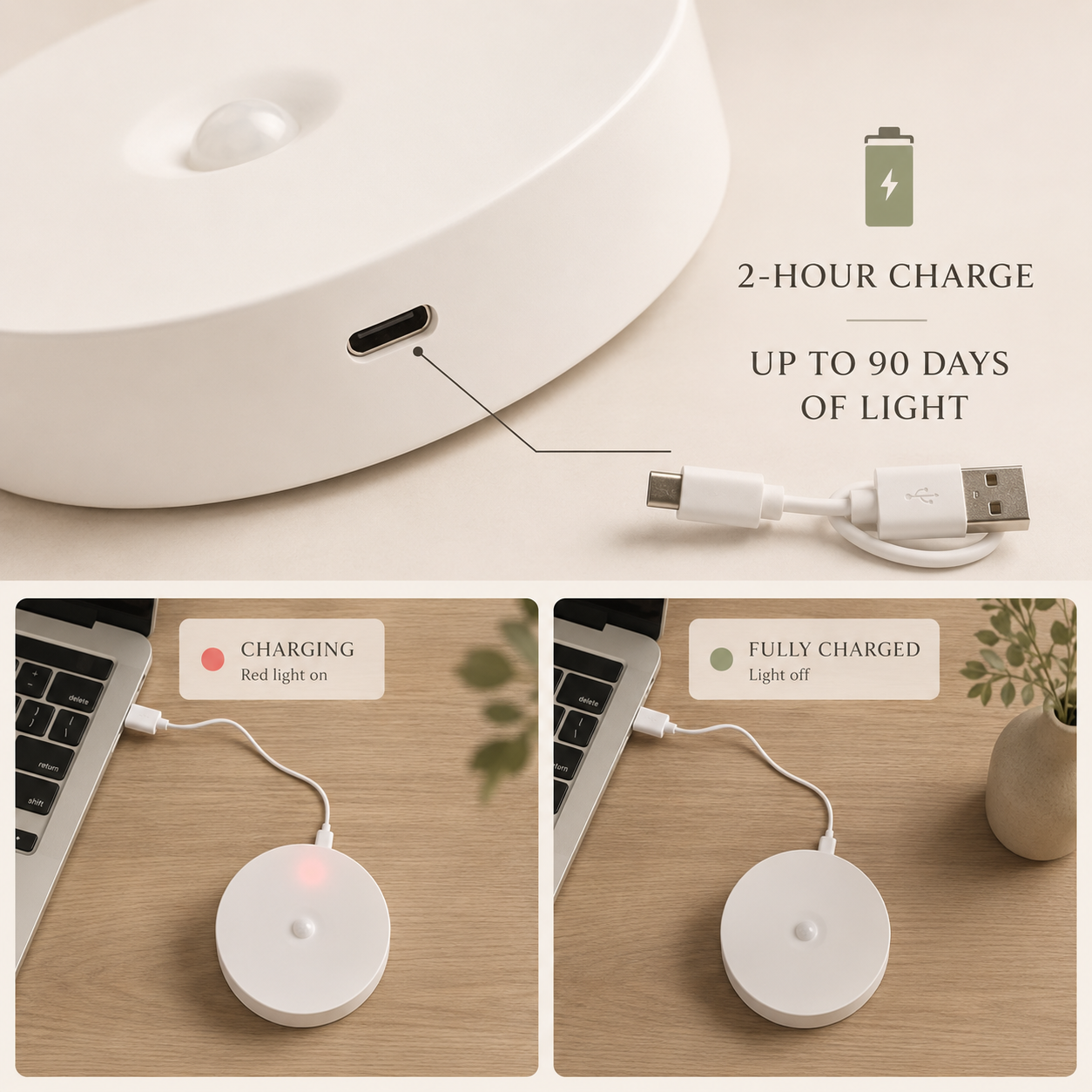 MotionGlow™ Rechargeable Sensor Light (Set of 6)