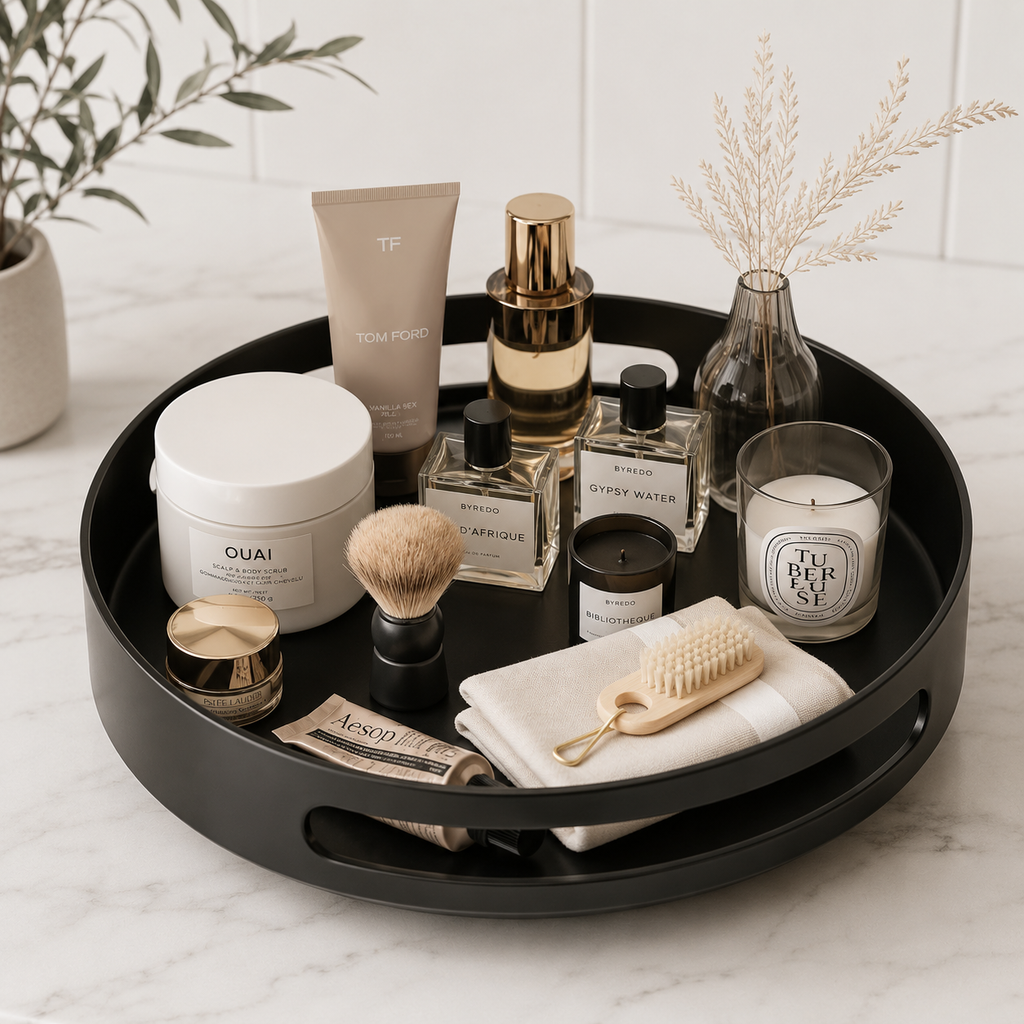 360° Rotating Spice Organizer Turntable Storage Tray