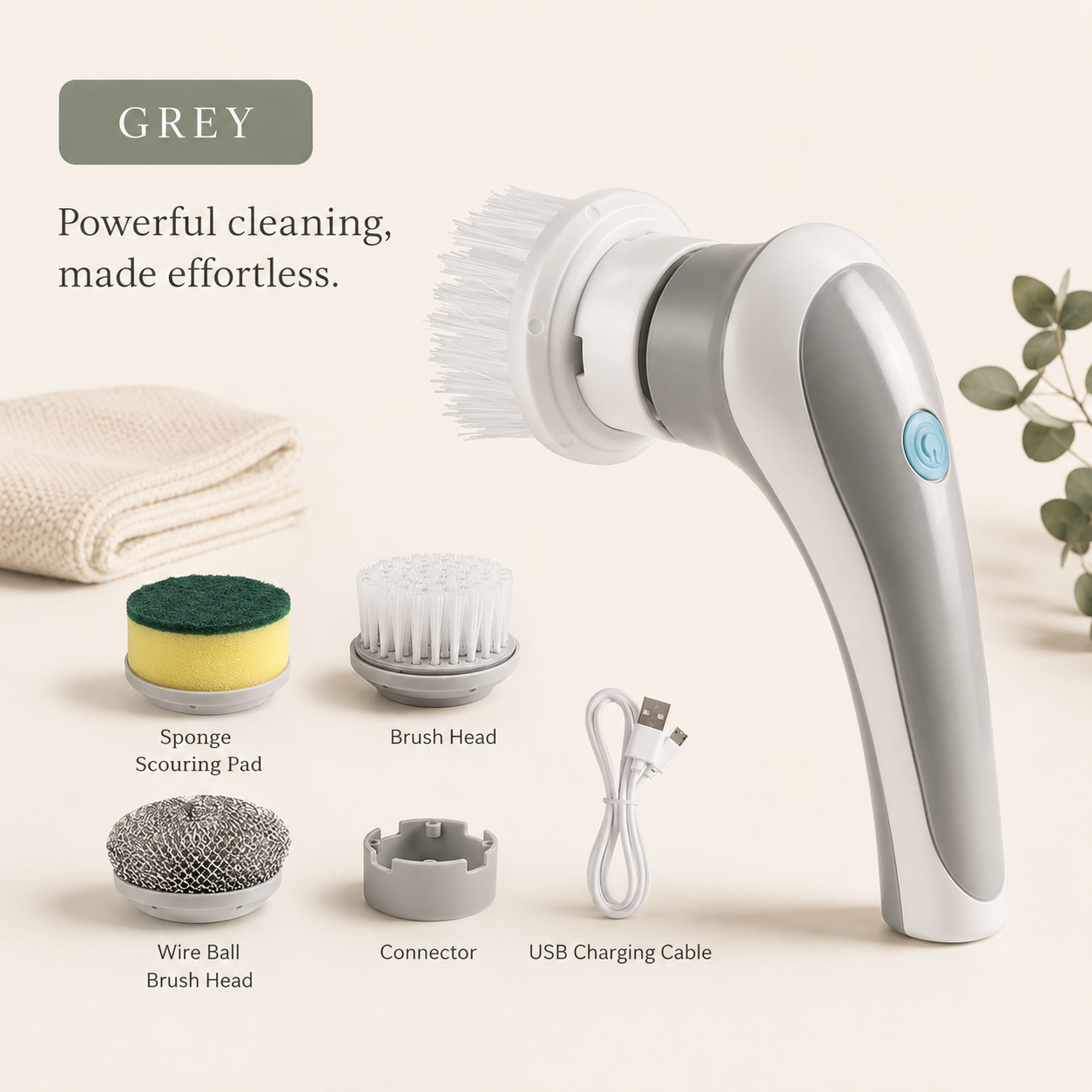 SwiftScrub™ Cordless Electric Spin Cleaning Brush