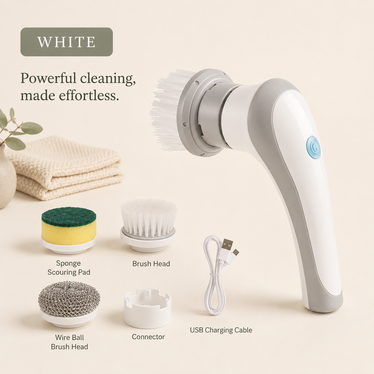 SwiftScrub™ Cordless Electric Spin Cleaning Brush