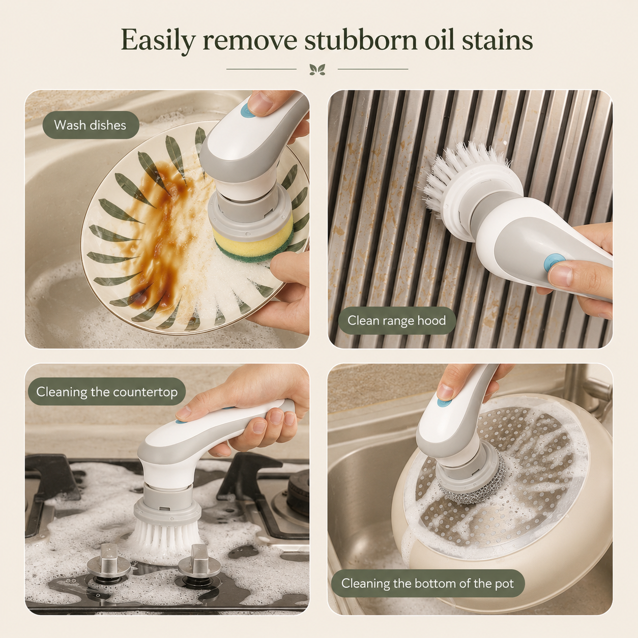 SwiftScrub™ Cordless Electric Spin Cleaning Brush