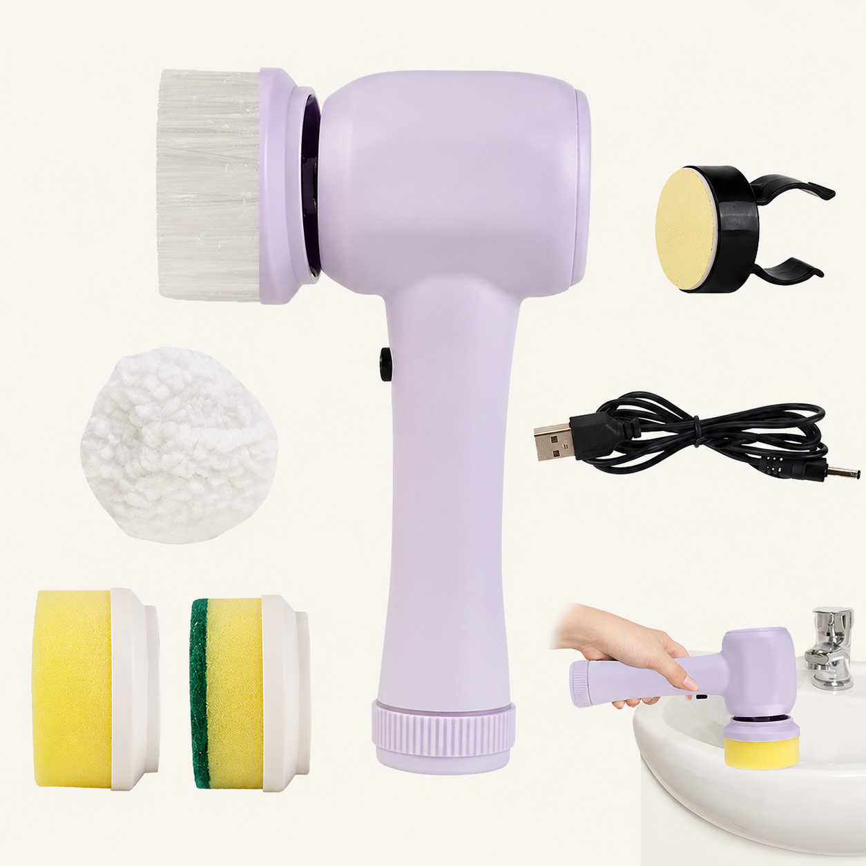 SwiftScrub™ Cordless Electric Spin Cleaning Brush